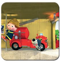 Detské puzzle do 100 dielov - Puzzle Leonovo požiarnicke auto Janod v kufríku 6-9-12-16 dielov od 3 - 6 rokov_2