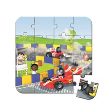 Dětské puzzle do 100 dílků - Puzzle Gabinova formule 1 Janod v kufříku 6-9-12-16 dílů od 3 - 6 let_3