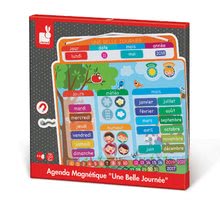 Magnetky pre deti - Magnetická tabuľa Magnetic Diary - Une Belle Journee Janod vo francúzštine_3