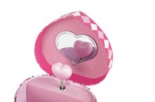 Kosmetický stolek pro děti - Hudební šperkovnice Jewellery Heart Musical Box-Cat Janod růžová ve tvaru srdíčka_1
