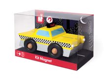 Autíčka - Drevená magnetická skladačka auto taxi Kit Magnet Janod 9 dielov od 24 mes_3