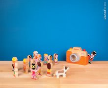 Drevené hračky pre najmenších - Drevený fotoaparát so zvukmi a svetlom Janod od 18 mes_2