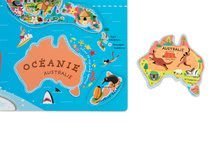 Magnetky pre deti - Magnetická mapa sveta Magnetic World Puzzle francúzska verzia Janod 92 magnetov od 5 rokov_2