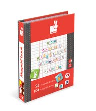 Magnetky pre deti - Magnetická kniha Alphabet French Magneti'Book Janod 104+26 magnetov_1