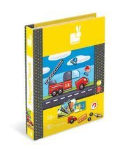 Magnetky pre deti - Magnetická kniha Vehicles Magneti'Book Janod 18 kariet_2