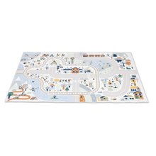 Covor și suport de joacă Vale montană Mountain Valley Playmat with Circuit Cross Roads Janod antiderapant de la 24 luni J05940