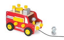 Stavebnice pre najmenších - Drevená magnetická stavebnica auto Redmaster Bricolo Truck Janod a 22 doplnkov od 24 mes_2