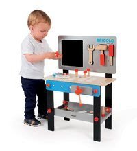 Drevená detská dielňa a náradie - Drevený pracovný stôl Bluemaster DIY Janod magnetický s 24 doplnkami_1