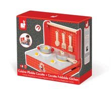 Spielküchen aus Holz - Magnetische Küche aus Holz Französischer Hahn Maxi Cooker Janod im Koffer mit 7 Zubehörteilen_1