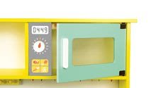 Dřevěné kuchyňky - Set dřevěná kuchyňka elektronická Happy Day Janod zelená a formičky na pečení_0