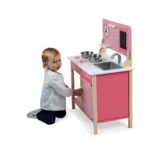 Spielküchen aus Holz - Holzküche My First Mademoiselle Cooker Janod rosa ab 3 Jahren_2