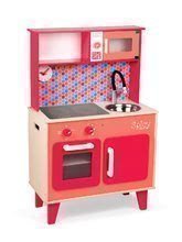 Cucine in legno - Set cucina in legno Spicy Cooker Janod rossa e stoviglie cromate 7 pezzi_0