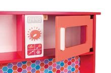 Cucine in legno - Set cucina in legno Spicy Cooker Janod rossa e stoviglie cromate 7 pezzi_2