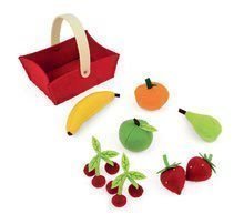 Le stoviglie ed accessori per cucina - Cestino Janod in feltro con 8 tipi di frutta, dai 24 mesi_1