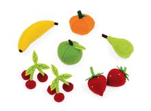 Nádobí a doplňky do kuchyňky - Košík Janod s 8 druhy ovoce z plsti od 24 měsíců_0