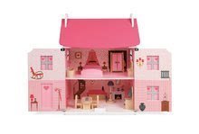 Domčeky pre bábiky - Drevený domček pre bábiky Mademoiselle Janod dvojposchodový s 11 doplnkami od 3 rokov_1