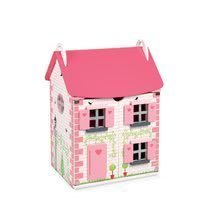 Domečky pro panenky - Set dřevěný domeček pro panenky Mademoiselle Janod s nábytkem a rodina s dětmi_4
