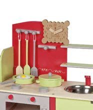 Cucine in legno - Cucina in legno Buscuit Janod rosso-verde con 6 accessori dai 3 anni_0