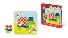 Puzzle pour enfants - Puzzle en bois pour les plus petits Janod Tortue Family 3 couches de 9 pièces à partir de 24 mois_3