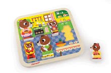 Puzzle pre najmenších -  NA PREKLAD - Puzzle de madera para los más pequeños Osos en la Cocina Chunky Janod 5 partes de 18 meses_0