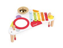 Detské hudobné nástroje - Drevený hudobný stolík Musical Confetti Janod s hudobnými nástrojmi od 12 mes_1
