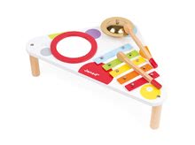 Dětské hudební nástroje - Dřevěný hudební stolek Musical Confetti Janod s hudebními nástroji od 12 měsíců_4