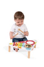 Dětské hudební nástroje - Dřevěný hudební stolek Musical Confetti Janod s hudebními nástroji od 12 měsíců_1