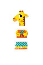 Puzzle pro nejmenší - Dřevěné magnetické figurky Zoo Funny Magnets Janod 3 ks od 18 měsíců_1