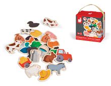 Magnetky pre deti - Drevené magnetky Farm Magnets Janod od 24 mes_2