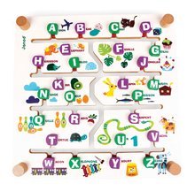 Jeux de société en langues étrangères - Jeu social Labyrinth Alphabet Game Janod anglais-français à partir de 4 ans_0