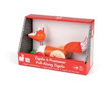 Tahací hračky - Dřevěná liška Zigolos Janod na tahání se zvonkem od 12 měsíců_2