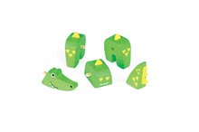 Drevené hračky pre najmenších - Drevené zvieratko krokodíl Janod skladacie 5 dielov od 24 mes_1