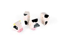Drevené hračky pre najmenších - Drevené zvieratko kravička Janod skladacie 4 diely od 24 mes_0