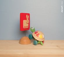 Ťahacie hračky - Drevená korytnačka Pull Along Janod na ťahanie od 12 mes_4