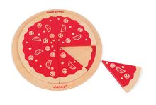 Cudzojazyčné spoločenské hry - Drevená spoločenská hra Pizza 123 Janod so 4 pizzami v angličtine od 3 rokov_2