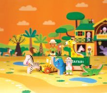 Garáže - Drevená rozprávka Safari Park Mini Story Janod so 7 postavičkami od 3 rokov_1