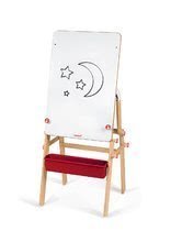 Školní lavice - Dřevěná školní lavice a tabule Splash Janod 2v1 magnetická, polohovatelná s poličkou a doplňky od 3 let_2