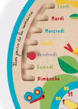 Dekorace do dětských pokojů - Dřevěný lunární kalendář Over Time Janod ve francouzštině_0