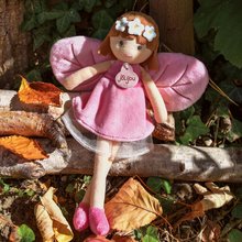 Krpene lutke - Bábika víla Diane Forest Fairies Jolijou 25 cm v ružových šatách s ružovými krídlami z jemného textilu od 5 rokov JJ6029_1