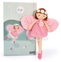 Handrové bábiky - Bábika víla Diane Forest Fairies Jolijou 25 cm v ružových šatách s ružovými krídlami z jemného textilu od 5 rokov_3