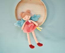 Szmaciane lalki - Lalka wróżka Gaia Forest Fairies Jolijou 25 cm w różowej sukience z zielonymi skrzydełkami z delikatnej tkaniny od 5 lat_1