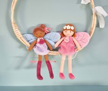 Hadrové panenky - Panenka víla Tara Forest Fairies Jolijou 25 cm ve fialových šatech s modrými křídly z jemného textilu od 5 let_3