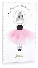 Krpene lutke - Bábika Anaïs My Little Ballerina Jolijou 35 cm v bielych šatách z jemného textilu od 4 rokov JJ6035_1