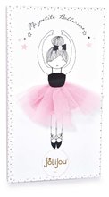 Krpene lutke - Bábika Margot My Little Ballerina Jolijou 35 cm v ružovo-strieborných šatách so sukničkou z jemného textilu od 4 rokov JJ6037_3