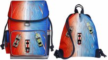 Set školský batoh veľký Ergomaxx Racing Club a školský vak na telocvik a prezuvky Jeune Premier ergonomický luxusné prevedenie