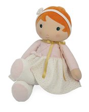 Punčke iz cunj - Punčka za dojenčke Valentine Doll Tendresse Kaloo 80 cm v beli obleki iz nežnega tekstila od 0 mes_0