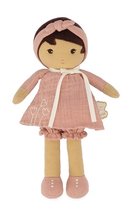 Hadrové panenky - Panenka pro miminka Amandine Doll Tendresse Kaloo 25 cm v růžových šatech z jemného textilu od 0 měsíců_0