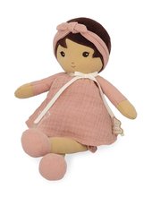 Handrové bábiky - Bábika pre bábätká Amandine Doll Tendresse Kaloo 32 cm v ružových šatách z jemného textilu od 0 mes_0