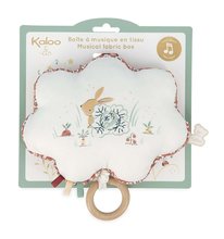 Pentru bebeluși - Cutie de jucărie din material textil Little Rabbit Musical Fabric Box Petites Chansons Kaloo cu cerc din lemn portocaliu de la 0 luni_1