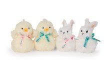 Pro miminka - Plyšový králíček ve vajíčku Kaloo 12 cm bílý s růžovou mašlí pro nejmenší děti od 0 měsíců_1
